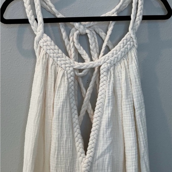 Aya Sacred Wear Off-White Simple Organic Cotton Boho Wedding Maxi Dress XS-L - Picture 6 of 13